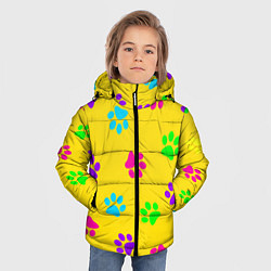 Куртка зимняя для мальчика ЛАПКИ, цвет: 3D-черный — фото 2