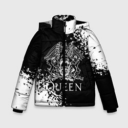 Куртка зимняя для мальчика QUEEN, цвет: 3D-черный