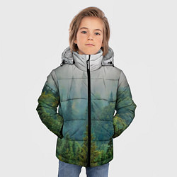 Куртка зимняя для мальчика Лес, цвет: 3D-светло-серый — фото 2