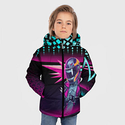 Куртка зимняя для мальчика НЕОНОВЫЙ ГОНЩИК, цвет: 3D-красный — фото 2