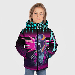 Куртка зимняя для мальчика НЕОНОВЫЙ ГОНЩИК, цвет: 3D-черный — фото 2