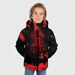Куртка зимняя для мальчика Queen, цвет: 3D-черный — фото 2