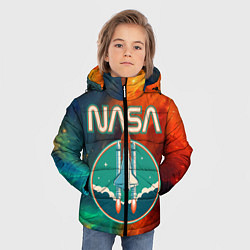 Куртка зимняя для мальчика NASA, цвет: 3D-черный — фото 2