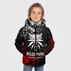 Куртка зимняя для мальчика The Witcher 3, цвет: 3D-светло-серый — фото 2