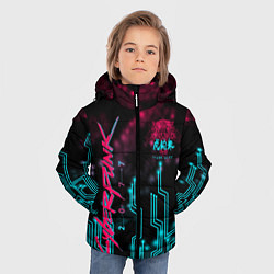 Куртка зимняя для мальчика CYBERPUNK, цвет: 3D-красный — фото 2