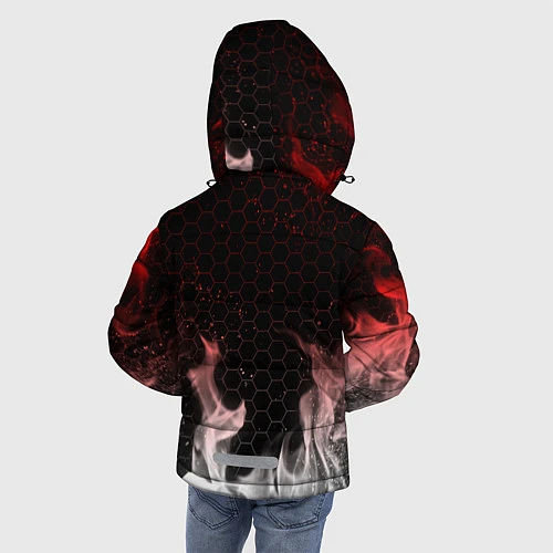 Зимняя куртка для мальчика RUST / 3D-Светло-серый – фото 4