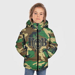 Куртка зимняя для мальчика Пограничные Войска камуфляж, цвет: 3D-черный — фото 2