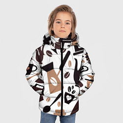 Куртка зимняя для мальчика Coffee, цвет: 3D-черный — фото 2