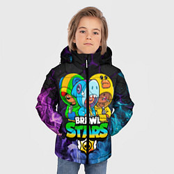 Куртка зимняя для мальчика Brawl Stars Leon Trio, цвет: 3D-красный — фото 2