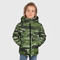 Куртка зимняя для мальчика ВЯЗАННЫЙ КАМУФЛЯЖ, цвет: 3D-красный — фото 2
