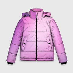 Куртка зимняя для мальчика Нежный фиолет, цвет: 3D-черный