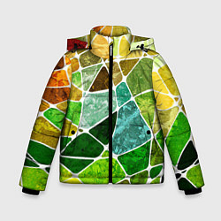 Куртка зимняя для мальчика Мозаика, цвет: 3D-черный