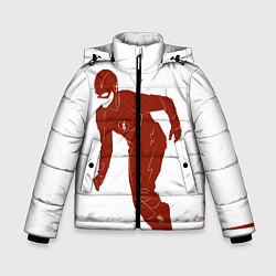 Куртка зимняя для мальчика The Flash, цвет: 3D-красный