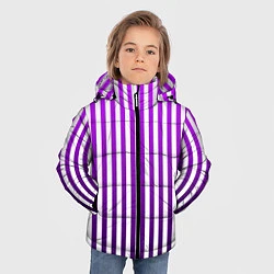 Куртка зимняя для мальчика Пикси полосы, цвет: 3D-черный — фото 2