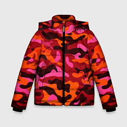 Куртка зимняя для мальчика CAMOUFLAGE RED, цвет: 3D-черный