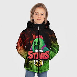 Куртка зимняя для мальчика Spike Brawl Stars, цвет: 3D-черный — фото 2