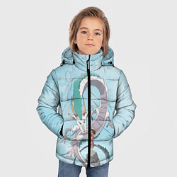 Куртка зимняя для мальчика Унесённые призраками, цвет: 3D-красный — фото 2