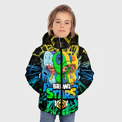 Куртка зимняя для мальчика BRAWL STARS LEON SKINS, цвет: 3D-светло-серый — фото 2