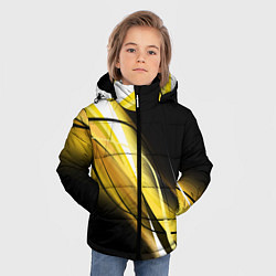 Куртка зимняя для мальчика GEOMETRY STRIPES, цвет: 3D-светло-серый — фото 2