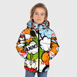Куртка зимняя для мальчика COMICS ART, цвет: 3D-красный — фото 2