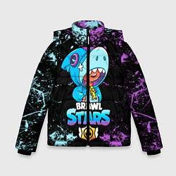 Куртка зимняя для мальчика Brawl Stars Leon Shark, цвет: 3D-светло-серый