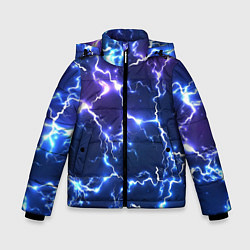 Куртка зимняя для мальчика Молнии Flash, цвет: 3D-светло-серый