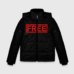 Куртка зимняя для мальчика FREE, цвет: 3D-черный