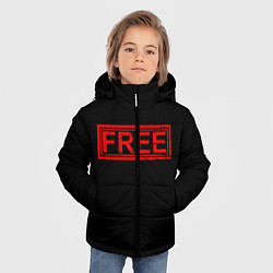 Куртка зимняя для мальчика FREE, цвет: 3D-черный — фото 2