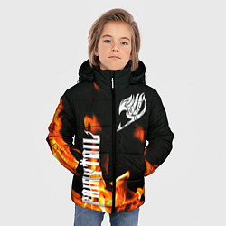 Куртка зимняя для мальчика FAIRY TAIL, цвет: 3D-светло-серый — фото 2