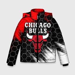 Куртка зимняя для мальчика CHICAGO BULLS, цвет: 3D-черный