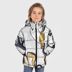 Куртка зимняя для мальчика Billie Eilish Gold, цвет: 3D-светло-серый — фото 2
