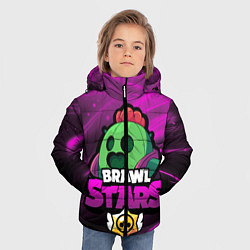 Куртка зимняя для мальчика СПАЙК BRAWL STARS, цвет: 3D-черный — фото 2