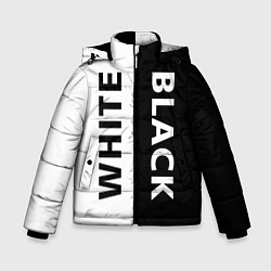 Куртка зимняя для мальчика BLACK & WHITE, цвет: 3D-черный
