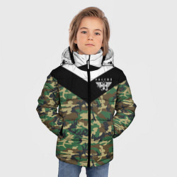 Куртка зимняя для мальчика Россия камуфляж, цвет: 3D-черный — фото 2