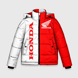Куртка зимняя для мальчика HONDA, цвет: 3D-черный