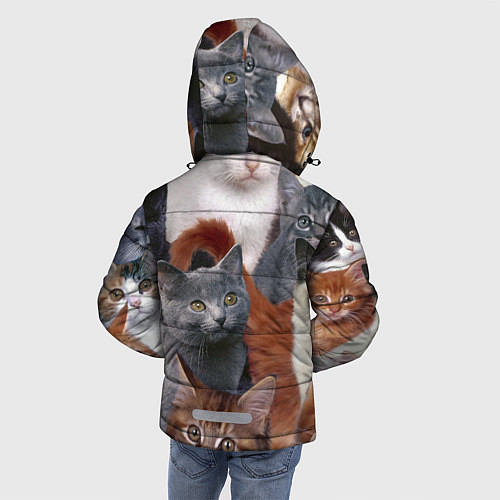 Зимняя куртка для мальчика КОТЯТКИ / 3D-Черный – фото 4