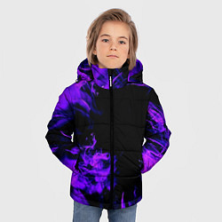 Куртка зимняя для мальчика ФИОЛЕТОВЫЙ ОГОНЬ, цвет: 3D-черный — фото 2