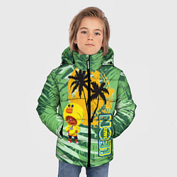 Куртка зимняя для мальчика Brawl Stars в лето, цвет: 3D-черный — фото 2