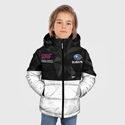 Куртка зимняя для мальчика SUBARU WRX STI спина Z, цвет: 3D-черный — фото 2