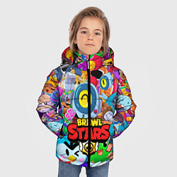 Куртка зимняя для мальчика BRAWL STARS NANI, цвет: 3D-красный — фото 2