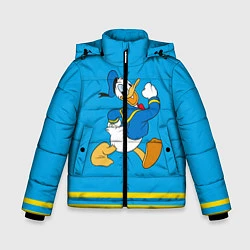 Куртка зимняя для мальчика Дональд Дак, цвет: 3D-черный