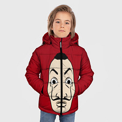 Куртка зимняя для мальчика Бумажный Дом, цвет: 3D-черный — фото 2