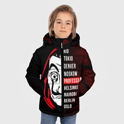 Куртка зимняя для мальчика La Casa de Papel Z, цвет: 3D-черный — фото 2