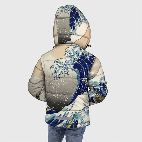 Зимняя куртка для мальчика ЯПОНСКАЯ КАРТИНА / 3D-Светло-серый – фото 4