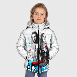 Куртка зимняя для мальчика FIGHT, цвет: 3D-светло-серый — фото 2