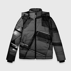 Куртка зимняя для мальчика ПЛИТЫ 3D, цвет: 3D-черный