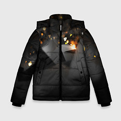 Куртка зимняя для мальчика СВЕТЯЩИЕСЯ ФИГУРЫ, цвет: 3D-черный