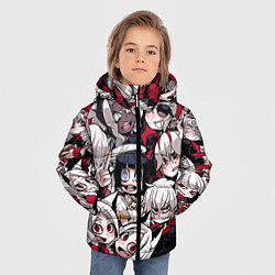 Куртка зимняя для мальчика Helltaker, цвет: 3D-черный — фото 2