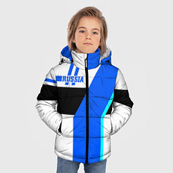 Куртка зимняя для мальчика Russia, цвет: 3D-черный — фото 2