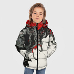 Куртка зимняя для мальчика Abstraction, цвет: 3D-красный — фото 2